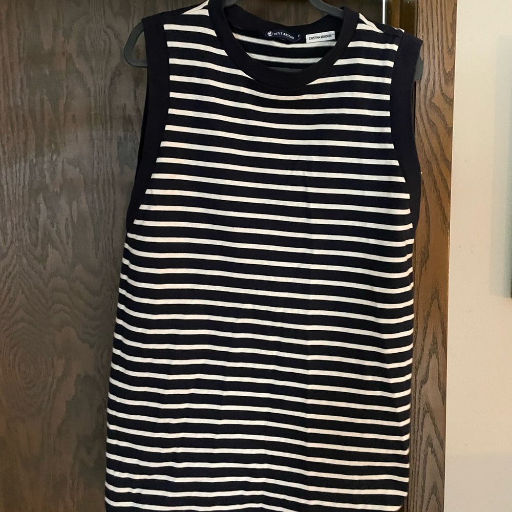 Fun sleeveless striped dress